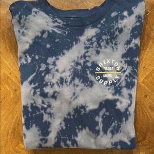 Brighton Blue and White Tie-Dye Short Sleeve Tee